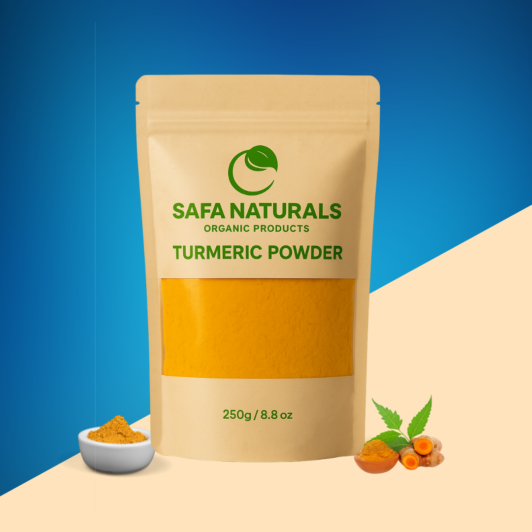 Safa Naturals Organic Turmeric Powder – 250g | Pure Haldi